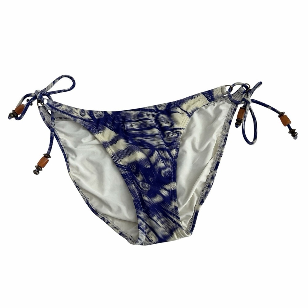 VIX Full Bikini Bottom Naomi Sz L Tie-Side Swimwear By Paula Hermanny Periwinkle - Picture 11 of 15
